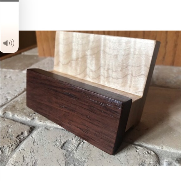 Hand crafted wooden biz card holder - Picture 9 of 10